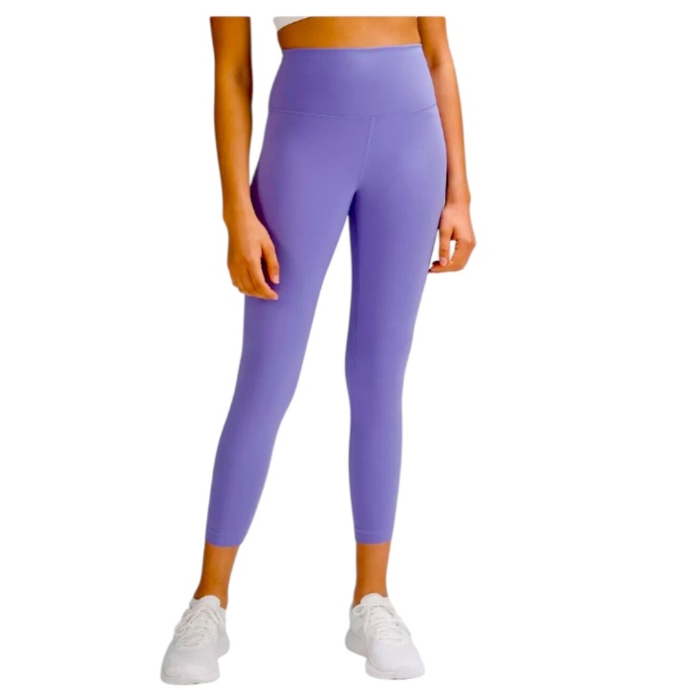 NWOT Lululemon Wunder Train Purple High-Waisted Leggings Size 8